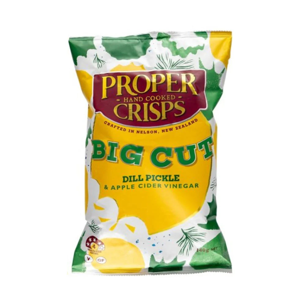 Proper Crisps - Dill Pickle & Apple Cider Vinegar 140g