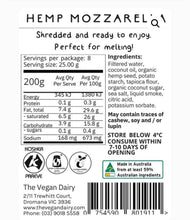 Load image into Gallery viewer, The Vegan Dairy - Shredded Hemp Mozzarella 200g
