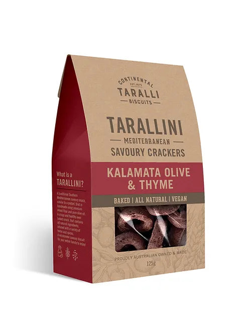 TARALLINI - Kalamata Olive & Thyme (125g)