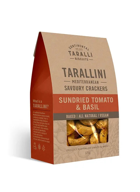 TARALLINI - Sundried Tomato & Basil (125g)