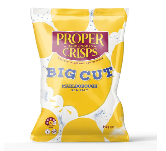 Proper Crisps - Big Cut Marlborough Sea Salt 140g