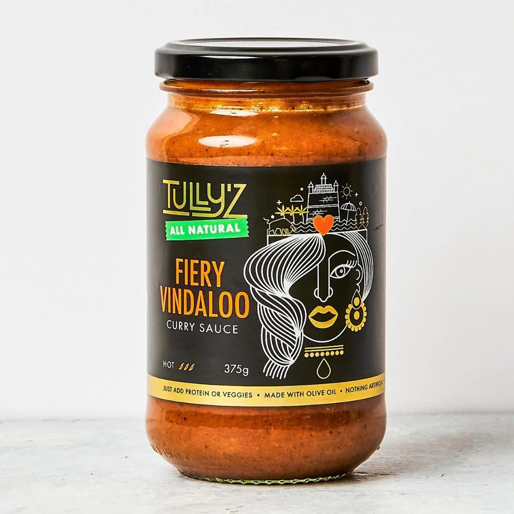 Tully’z- Fiery Vindaloo Curry Sauce 375g
