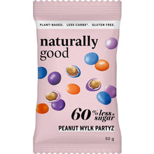 Load image into Gallery viewer, Naturally Good 60% Less Sugar - Peanut Mylk Partyz 50g
