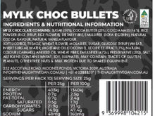 Load image into Gallery viewer, The naughty Vegan - Mylk Choc Bullets 200g
