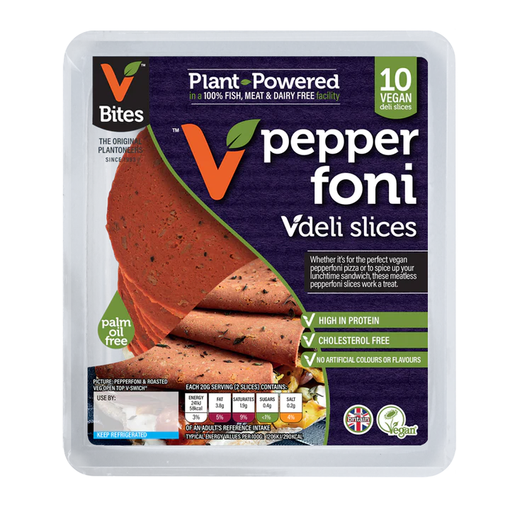 V Bites Cheatin’ - Pepperfoni Deli Slices 100g (COLD)