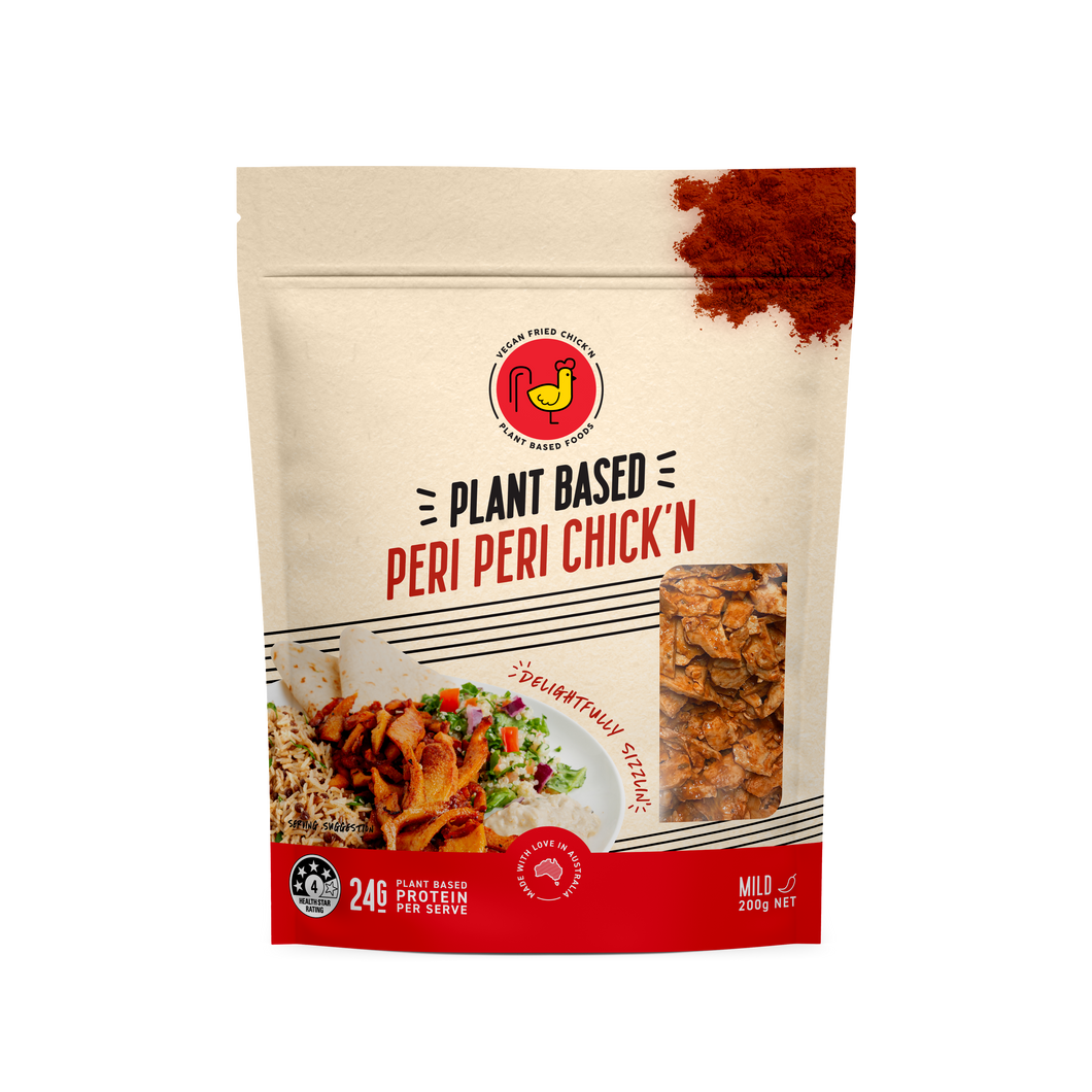 Vegan Fried Chick'n - Peri Peri Chick’n 200g (COLD)