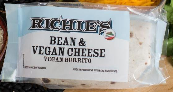 Richie’s - Bean and Vegan Cheese Vegan Burrito 240g (COLD)