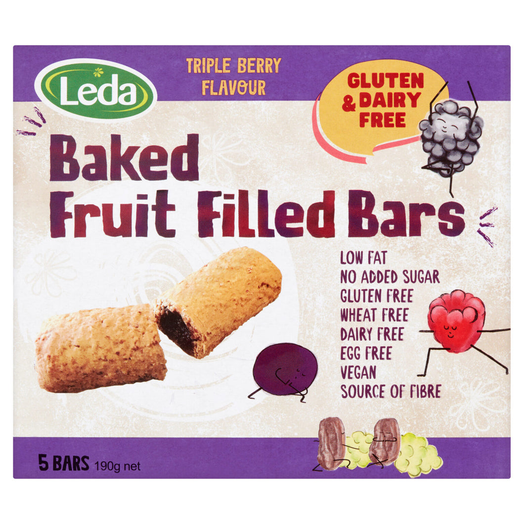 Leda - Baked Fruit Filled Bars 190g (5x 38g)