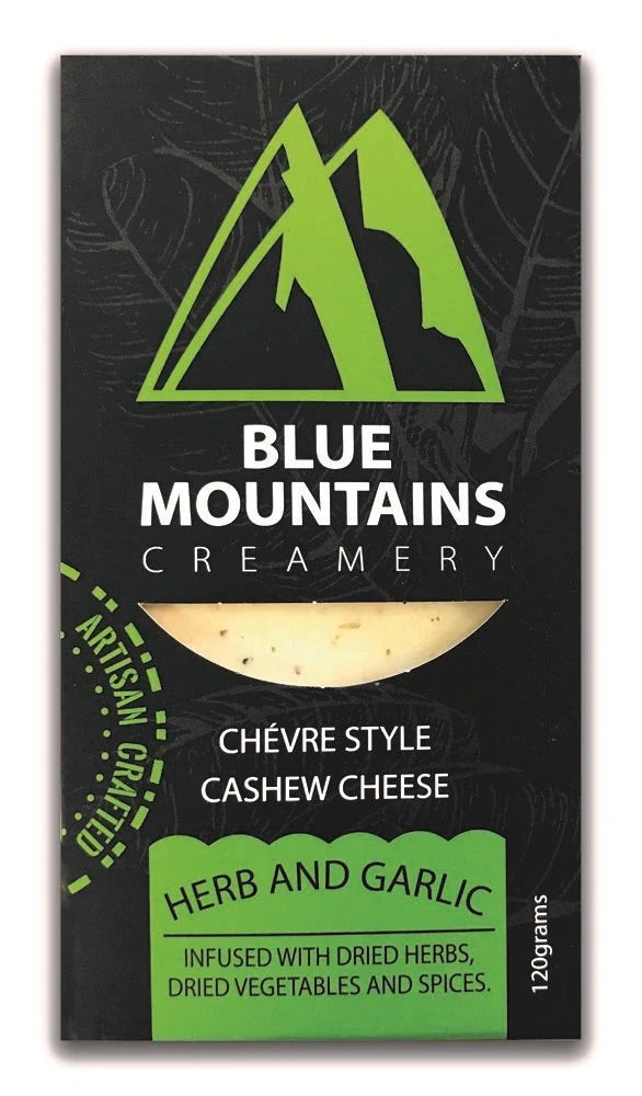 Blue Mountains Creamery - Herb & Garlic Cashew Cheese 120g (COLD)