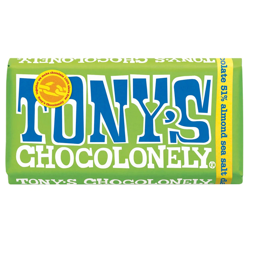 Tony’s Chocolonely - Dark Almond Sea Salt 180g