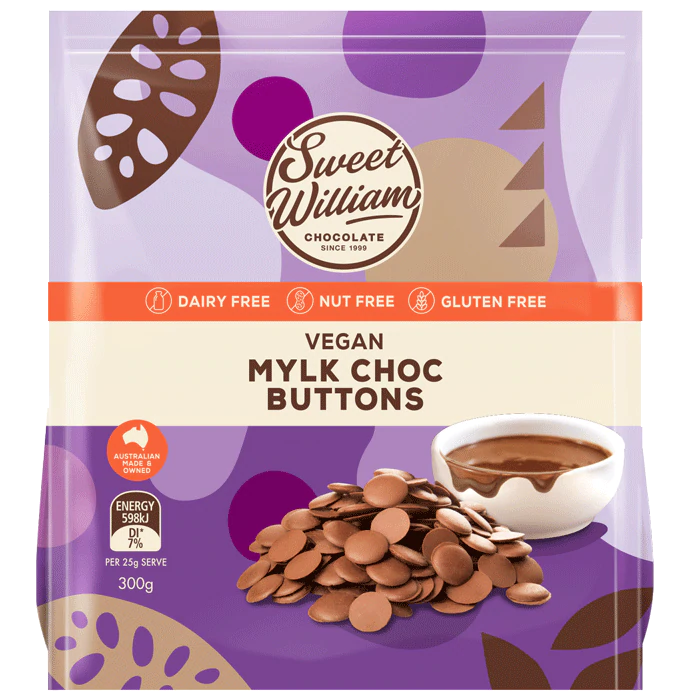 Sweet William - Chocolate Baking Buttons 300g