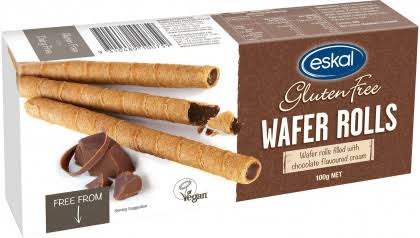 Eskal - Chocolate Cream Wafer Rolls 100g