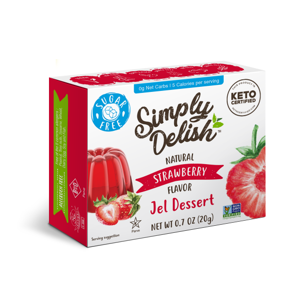 Simply Delish - Strawberry Flavour Jel Dessert 20g