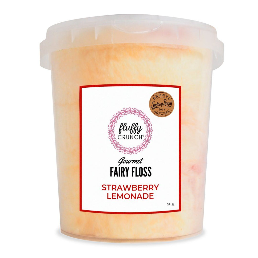 Fluffy Crunch Fairy Floss - Strawberry Lemonade 50g